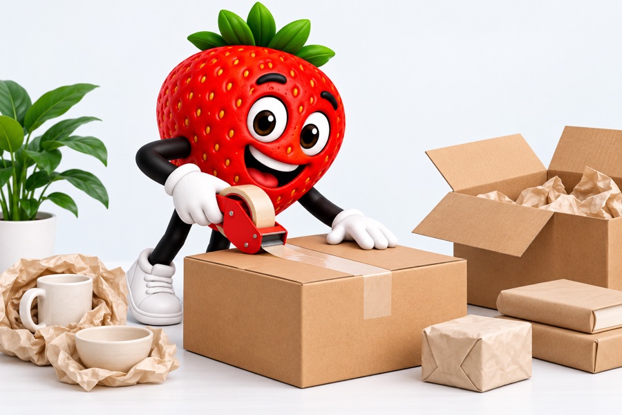 Truskawka BOXi — pakowanie